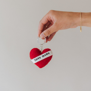 Sleutelhanger moederdag hart – lieve mama